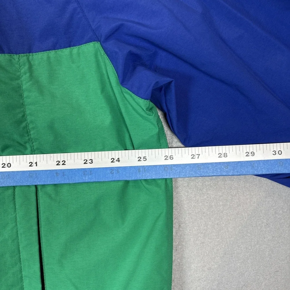 Vintage‎ Eddie Bauer 90s Pull Over Quarter Zip Wind Breaker Blue/Green Size L